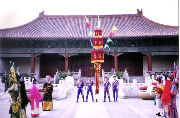 北京太庙舞中幡表演
