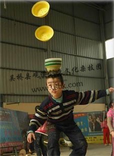 中国传统杂技顶碗 中国传统杂技顶碗