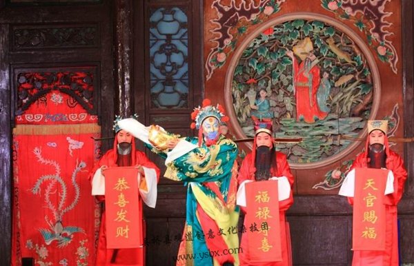老北京民俗跳财神表演
